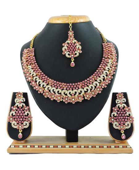 Picture of Bewitching Pink Necklace Set