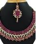 Picture of Excellent Rani Pink Necklace Set