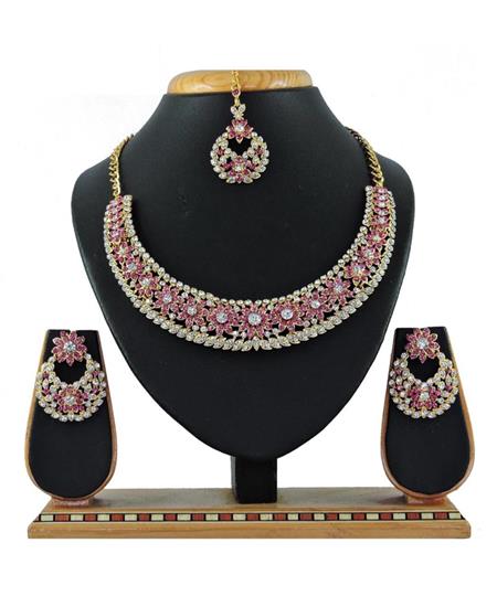 Picture of Appealing Pink Necklace Set