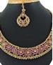 Picture of Gorgeous Rani Pink Necklace Set