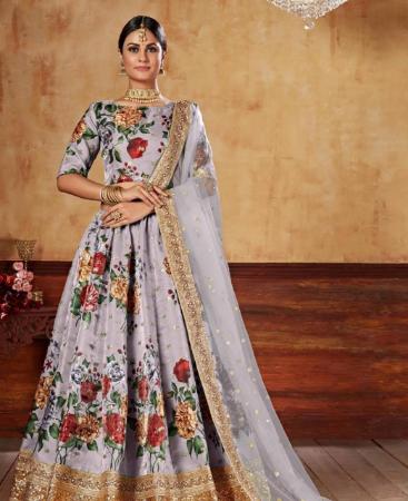 Picture of Taking Grey Lehenga Choli