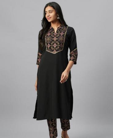 Picture of Alluring Black Kurtis & Tunic