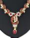 Picture of Comely Maroon Necklace Set