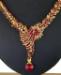 Picture of Charming Maroon & Gold Necklace Set