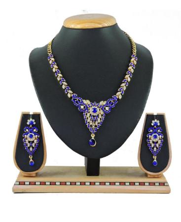 Picture of Fascinating Blue Necklace Set