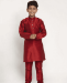 Picture of Excellent Maroon Kids Kurta Pyjama