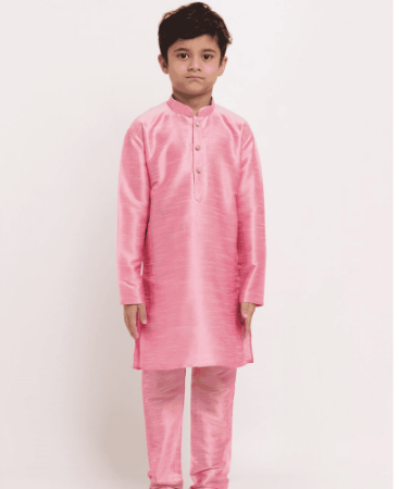 Picture of Beauteous Light Pink Kids Kurta Pyjama