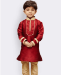 Picture of Gorgeous Red Kids Kurta Pyjama