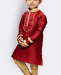 Picture of Gorgeous Red Kids Kurta Pyjama