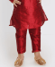 Picture of Sightly Red Kids Kurta Pyjama