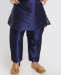 Picture of Resplendent Navy Blue Kids Kurta Pyjama