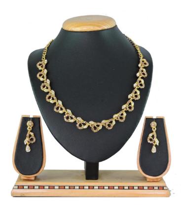 Picture of Sightly Gold & White Necklace Set