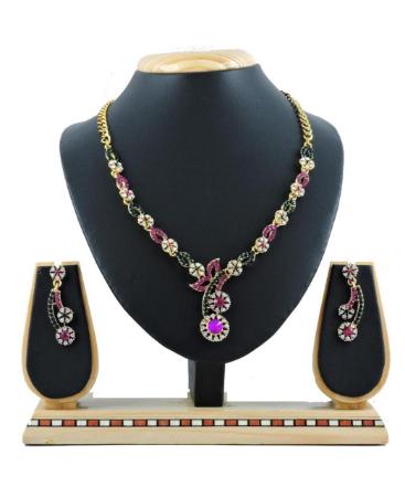 Picture of Classy Rani & Green Necklace Set