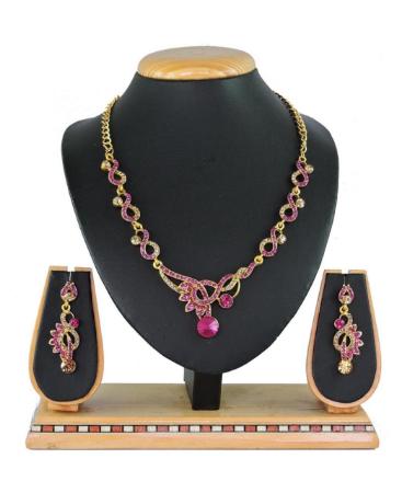 Picture of Amazing Rani & Gold Necklace Set