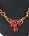 Picture of Sightly Red & Gold Necklace Set