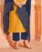 Picture of Well Formed Mustard Straight Cut Salwar Kameez