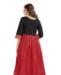 Picture of Sightly Black & Red Readymade Gown