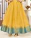 Picture of Superb Blue & Yellow Readymade Gown