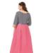 Picture of Marvelous Grey & Pink Readymade Gown