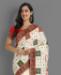 Picture of Fine White Silk Saree