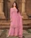 Picture of Stunning Pink Straight Cut Salwar Kameez