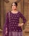 Picture of Radiant Purple Straight Cut Salwar Kameez