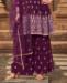 Picture of Radiant Purple Straight Cut Salwar Kameez