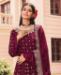 Picture of Well Formed Maroon Designer Salwar Kameez