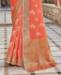 Picture of Amazing Orange Designer Saree