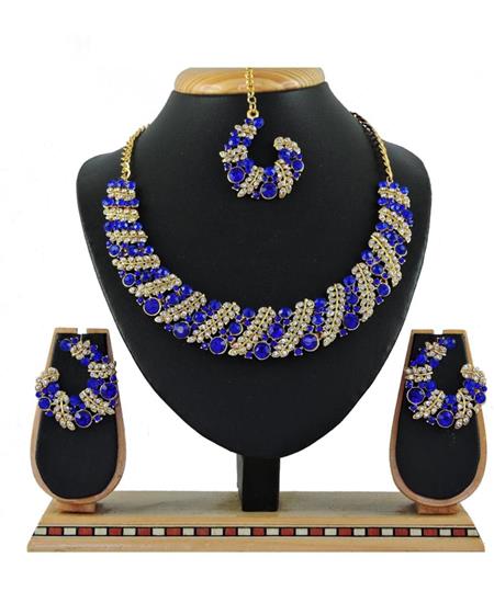 Picture of Good Looking Blue Necklace Set