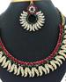 Picture of Amazing Maroon & Green Necklace Set