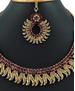 Picture of Elegant Maroon Necklace Set