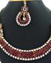 Picture of Splendid Maroon Necklace Set