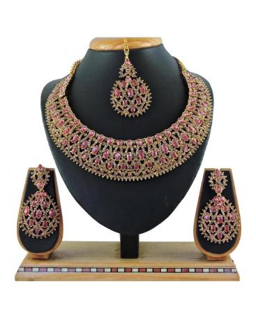 Picture of Lovely Pink Necklace Set