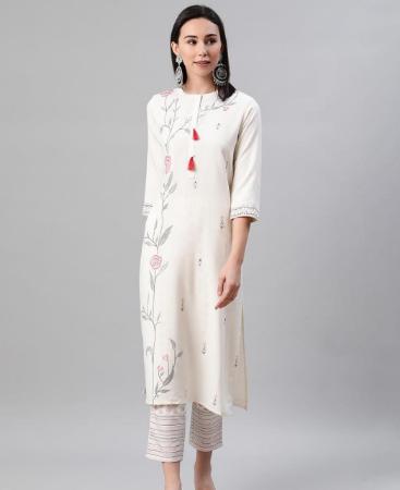 Picture of Ideal Cream Kurtis & Tunic