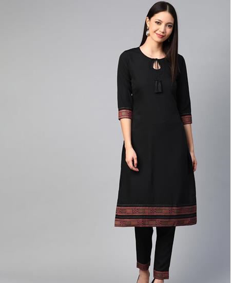 Picture of Fine Black Kurtis & Tunic