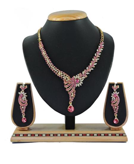 Picture of Appealing Pink Necklace Set