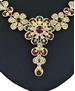 Picture of Well Formed Maroon & Green Necklace Set