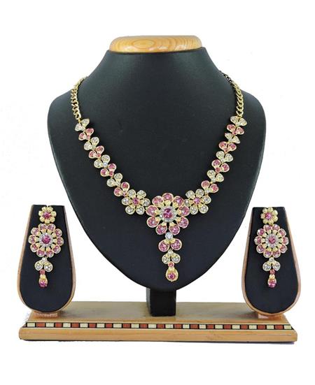 Picture of Lovely Pink Necklace Set