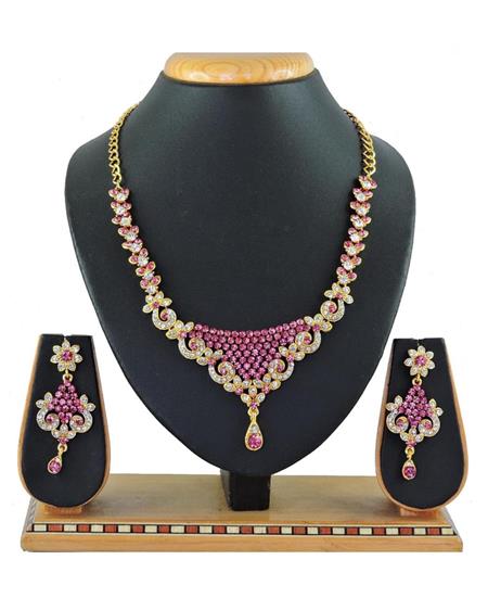 Picture of Classy Pink Necklace Set