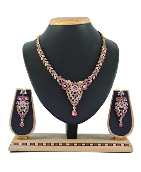 Picture of Elegant Pink Necklace Set