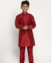 Picture of Excellent Maroon Kids Kurta Pyjama