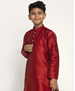 Picture of Excellent Maroon Kids Kurta Pyjama