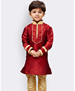 Picture of Gorgeous Red Kids Kurta Pyjama