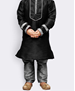 Picture of Ideal Black Kids Kurta Pyjama