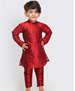 Picture of Sightly Red Kids Kurta Pyjama