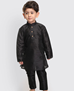 Picture of Magnificent Black Kids Kurta Pyjama