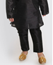 Picture of Magnificent Black Kids Kurta Pyjama