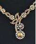 Picture of Pretty Gold & White Necklace Set