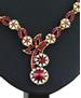 Picture of Splendid Maroon Necklace Set